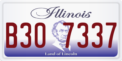 IL license plate B307337