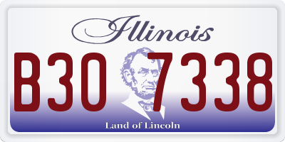 IL license plate B307338