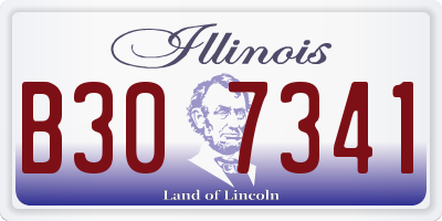 IL license plate B307341