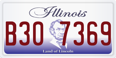 IL license plate B307369