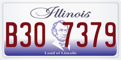 IL license plate B307379