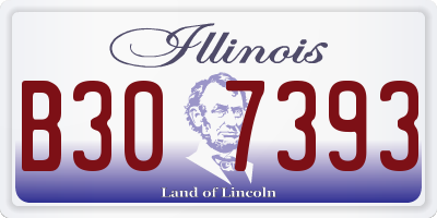 IL license plate B307393