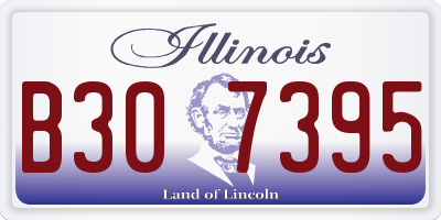 IL license plate B307395