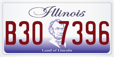 IL license plate B307396