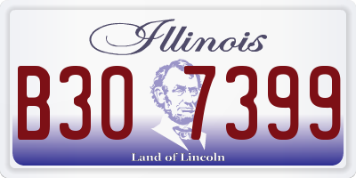 IL license plate B307399