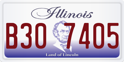 IL license plate B307405