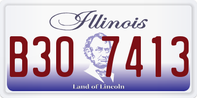 IL license plate B307413
