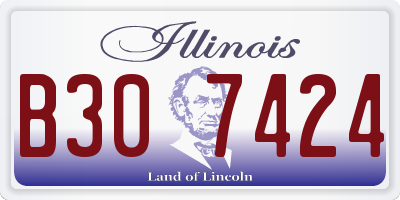 IL license plate B307424