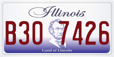 IL license plate B307426