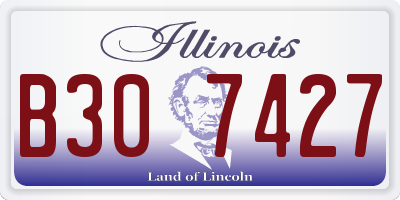 IL license plate B307427