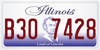 IL license plate B307428