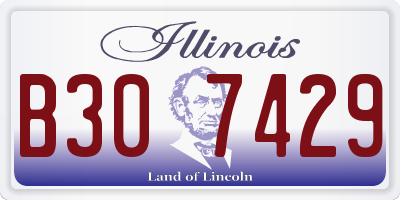 IL license plate B307429