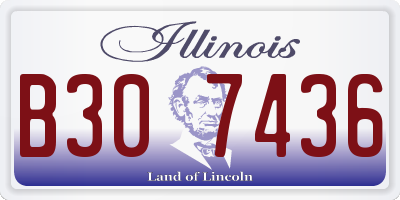 IL license plate B307436