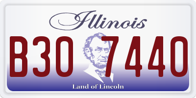 IL license plate B307440