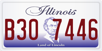 IL license plate B307446