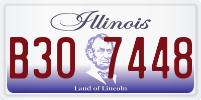 IL license plate B307448