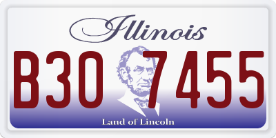 IL license plate B307455