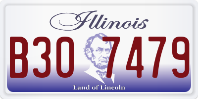 IL license plate B307479