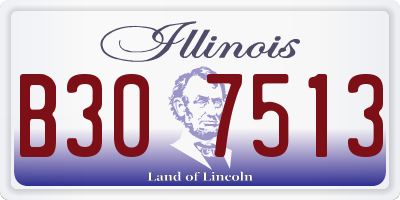 IL license plate B307513