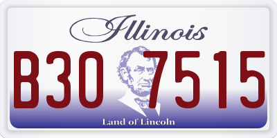IL license plate B307515