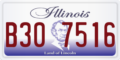IL license plate B307516