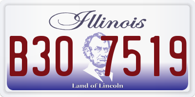 IL license plate B307519