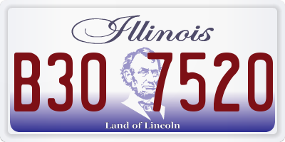 IL license plate B307520