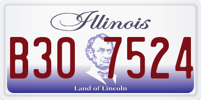 IL license plate B307524