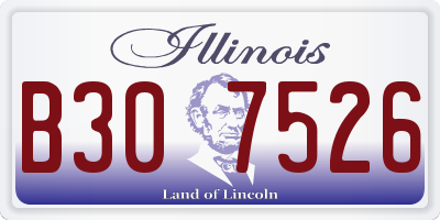 IL license plate B307526