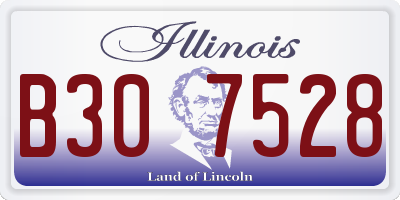 IL license plate B307528