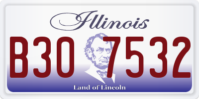 IL license plate B307532
