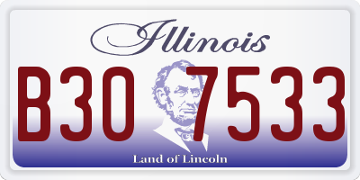 IL license plate B307533