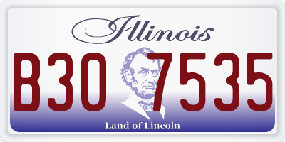 IL license plate B307535