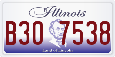 IL license plate B307538