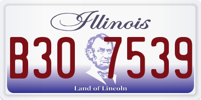 IL license plate B307539