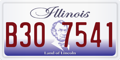 IL license plate B307541