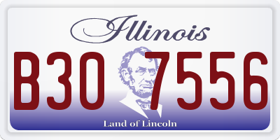 IL license plate B307556