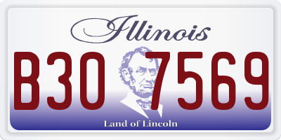 IL license plate B307569