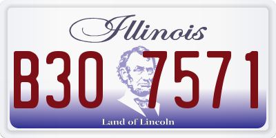 IL license plate B307571