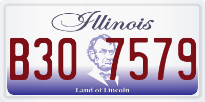 IL license plate B307579