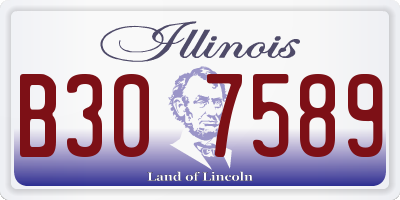 IL license plate B307589