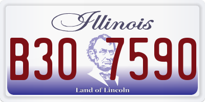 IL license plate B307590