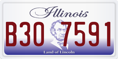 IL license plate B307591