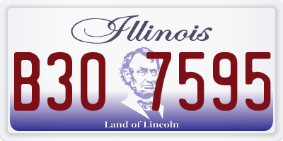 IL license plate B307595