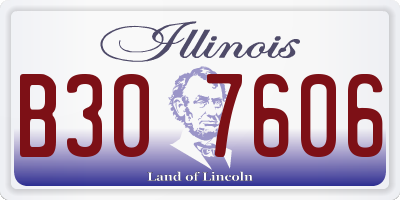 IL license plate B307606