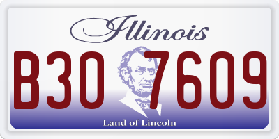 IL license plate B307609