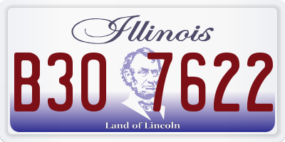 IL license plate B307622
