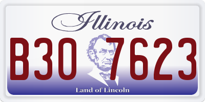 IL license plate B307623