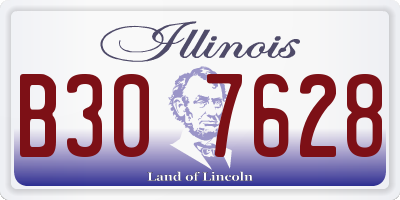 IL license plate B307628