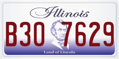 IL license plate B307629